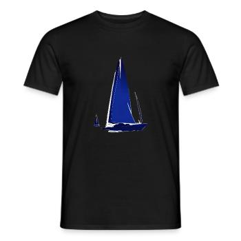 Segelsport Segler Segeln Segelschiff Segelboot - Männer T-Shirt - Schwarz - Vorne - AI Model Male 178 light (178cm)