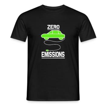 zero emissions - Männer T-Shirt - Schwarz - Vorne - AI Model Male 178 light (178cm)