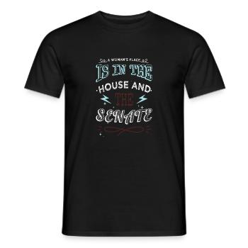 geek jokes blackpower abort greg abbott typography - Männer T-Shirt - Schwarz - Vorne - AI Model Male 178 light (178cm)