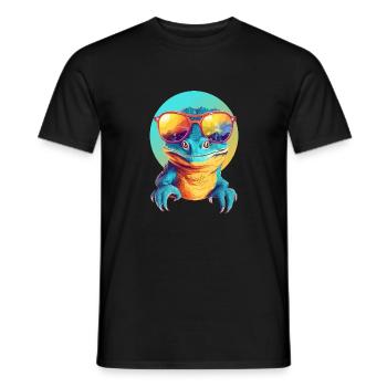 Mali le lézard - T-shirt homme - noir - Devant - AI Model Male 178 light (178cm)