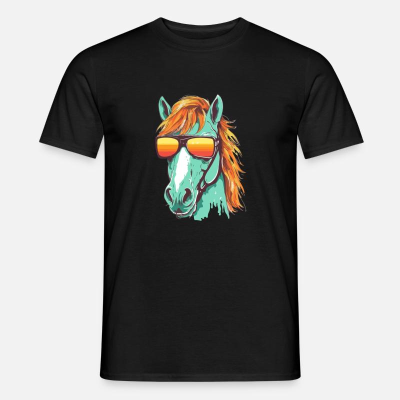 Reto das Pferd - Männer T-Shirt - Schwarz