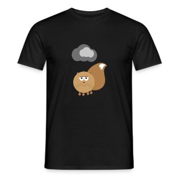 FUNNY CAT LOOKING FUNNY - Männer T-Shirt - Schwarz - Vorne - AI Model Male 178 light (178cm)
