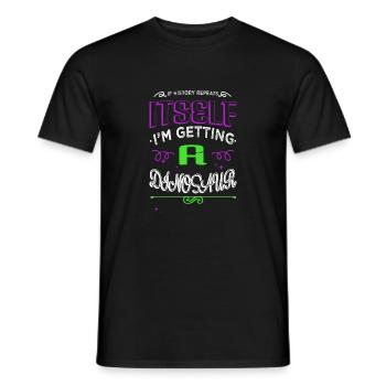 Black History African American Pride Power - Men's T-Shirt - black - Front - AI Model Male 178 light (178cm)