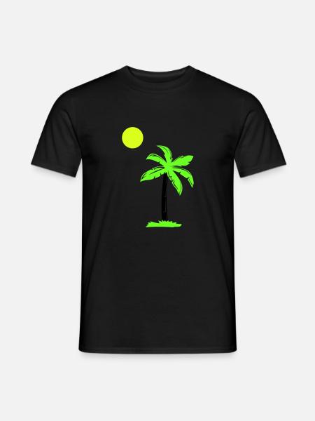 palm tree - Men's T-Shirt - black