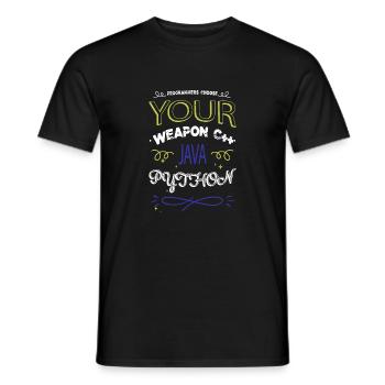 C Sharp Programmation Cadeau Cadeau Docteur - T-shirt homme - noir - Devant - AI Model Male 178 light (178cm)