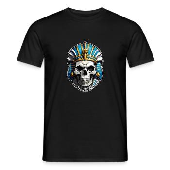 Pharaoh- Mummy - Egypt - Men's T-Shirt - black - Front - AI Model Male 178 light (178cm)