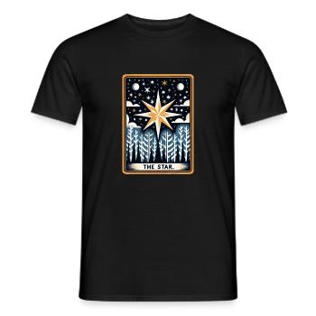 Der Stern - Männer T-Shirt - Schwarz - Vorne - AI Model Male 178 light (178cm)