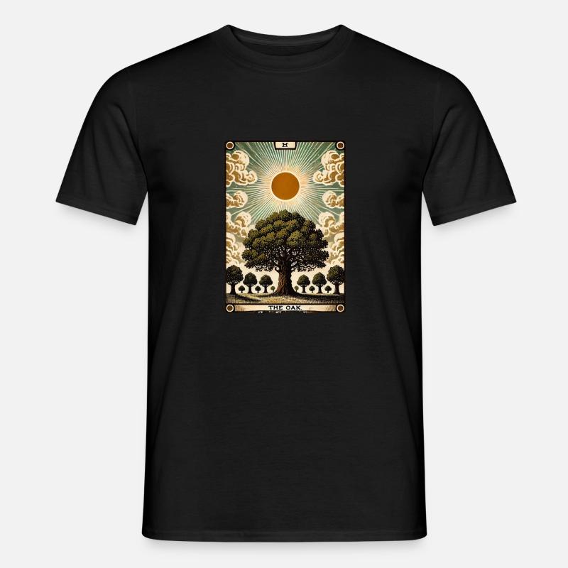 Die Eiche - Männer T-Shirt - Schwarz