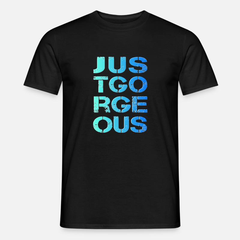 einfach großartig perfekt gorgeous spitze - Männer T-Shirt - Schwarz