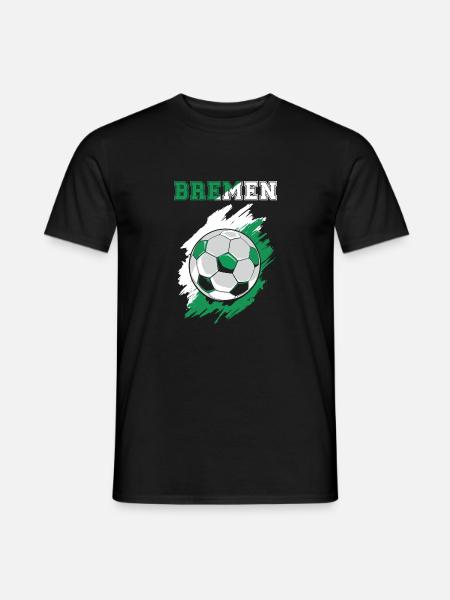 Fußball Bremen Sport Fan Geschenk - Männer T-Shirt - Schwarz