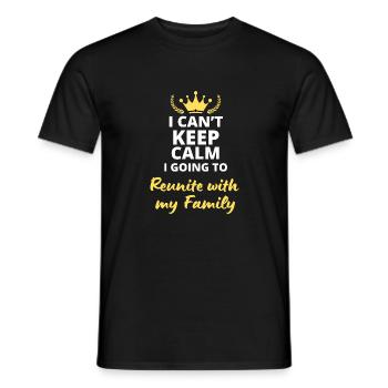 Es ist unmöglich, ruhig zu bleiben, ich werde meinen f finden - Männer T-Shirt - Schwarz - Vorne - AI Model Male 178 light (178cm)
