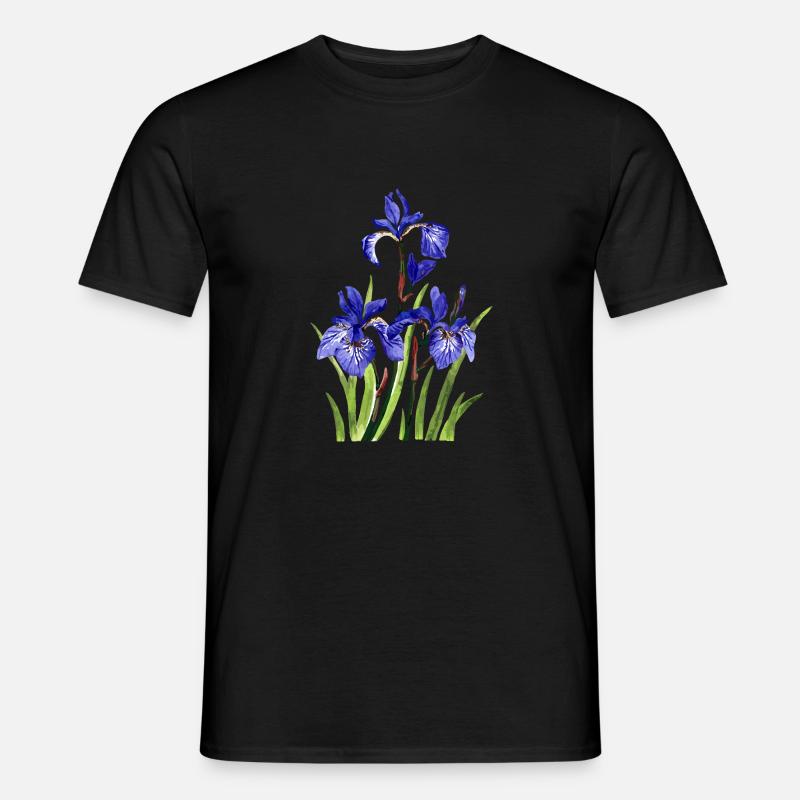 Blumen - Männer T-Shirt - Schwarz