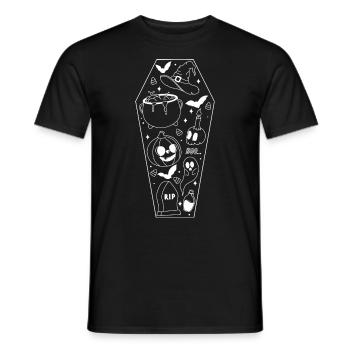 Minimalist Halloween - Men's T-Shirt - black - Front - AI Model Male 178 light (178cm)