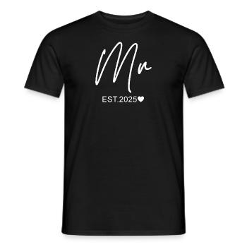 Mr Est 2025 - Männer T-Shirt - Schwarz - Vorne - AI Model Male 178 light (178cm)