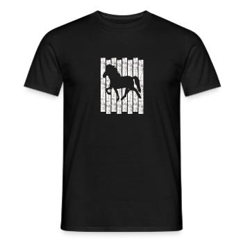 Icelandic Horse: Islandpferd Pferd Pony Merch - Männer T-Shirt - Schwarz - Vorne - AI Model Male 178 light (178cm)