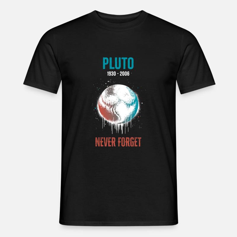Pluto, never forget - Men’s T-shirt - black