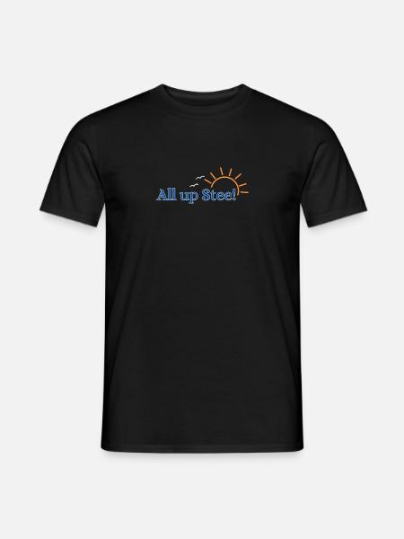 All up Stee! - Männer T-Shirt - Schwarz