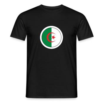 Algerie drapeau pays - T-shirt homme - noir - Devant - AI Model Male 178 light (178cm)