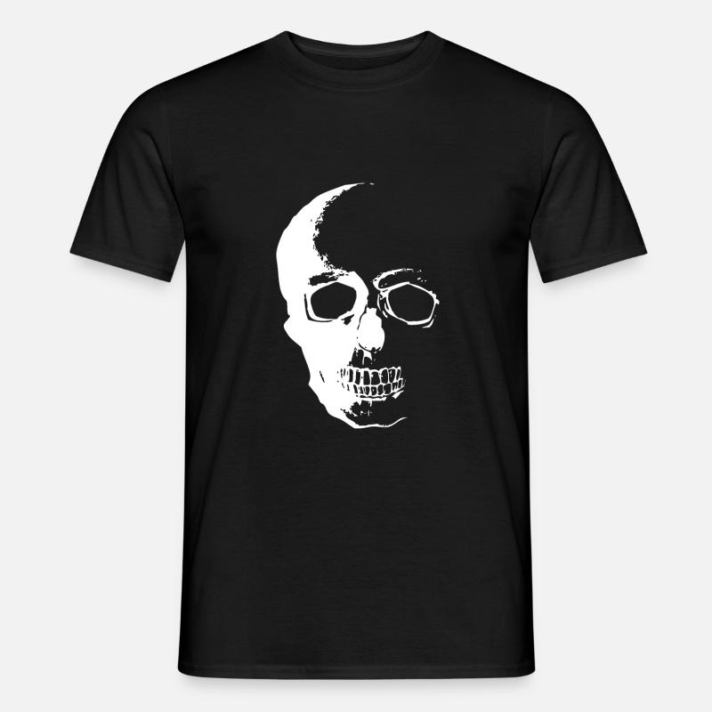 Skull horror skull cool gift idea - Men's T-shirt - black