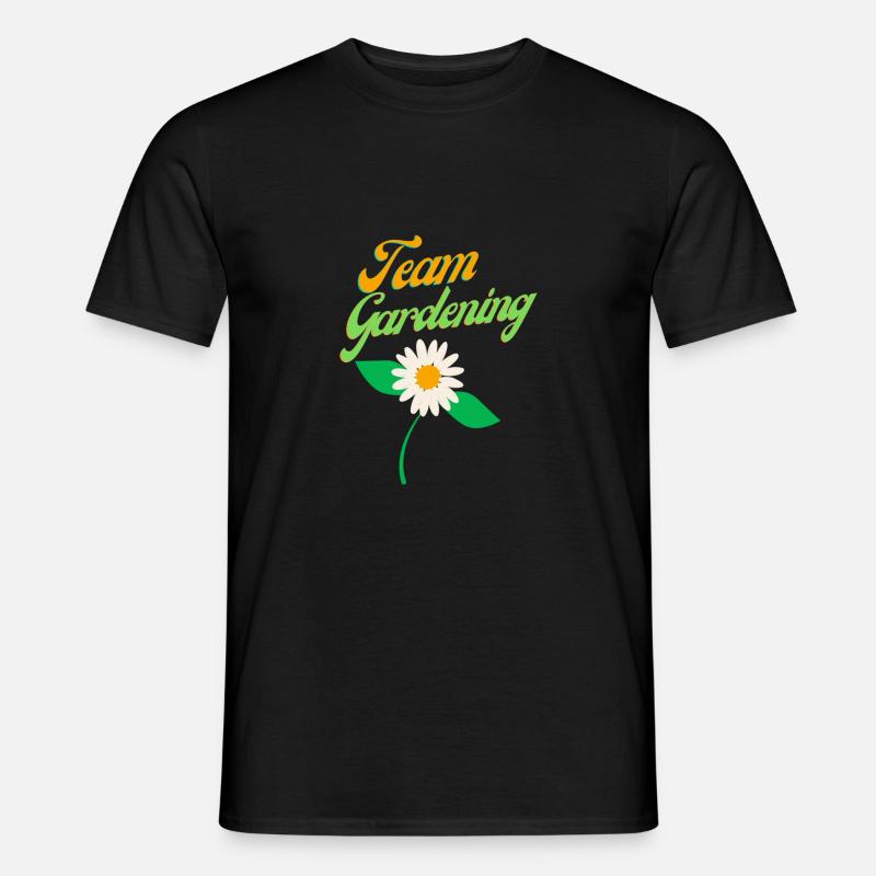 Team gardening, Garten - Männer T-Shirt - Schwarz