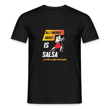 Salsa Dancer Dancer - Men's T-Shirt - black - Front - AI Model Male 178 light (178cm)