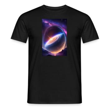 Stellar Cosmos - Männer T-Shirt - Schwarz - Vorne - AI Model Male 178 light (178cm)
