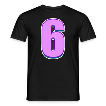 6 - T-shirt homme - noir - Devant - AI Model Male 178 light (178cm)