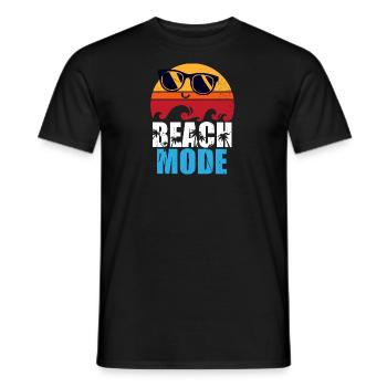 Beach Mode - strand - Männer T-Shirt - Schwarz - Vorne - AI Model Male 178 light (178cm)