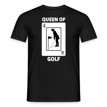 Königin des Golf-T-Shirts - Männer T-Shirt - Schwarz - Vorne - AI Model Male 178 light (178cm)