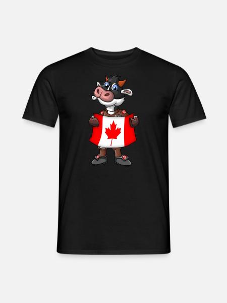 Ventilateur de vache Canada - T-shirt homme - noir