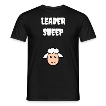 Leader sheep - T-shirt homme - noir - Devant - AI Model Male 178 light (178cm)