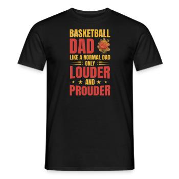 Basketball Dad Papa Vater Geschenkidee - Männer T-Shirt - Schwarz - Vorne - AI Model Male 178 light (178cm)