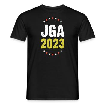 Jga 2023 Junggesellenabschied - Männer T-Shirt - Schwarz - Vorne - AI Model Male 178 light (178cm)