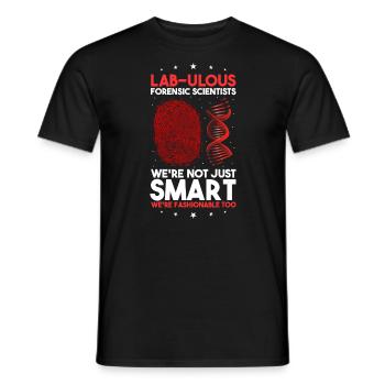 Forensische Kriminologie und Tatort-Ermittler - Männer T-Shirt - Schwarz - Vorne - AI Model Male 178 light (178cm)