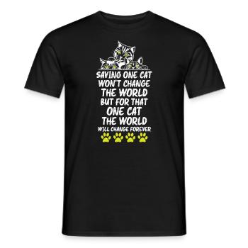 Cats Lover - Männer T-Shirt - Schwarz - Vorne - AI Model Male 178 light (178cm)