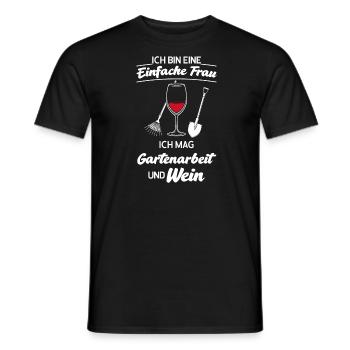 Wein Garten Gärtner Geschenk - Männer T-Shirt - Schwarz - Vorne - AI Model Male 178 light (178cm)