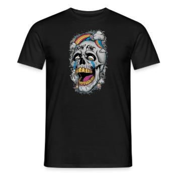 Doin Fine - Men's T-Shirt - black - Front - AI Model Male 178 light (178cm)