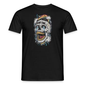 Doin Fine - Men's T-Shirt - black - Front - AI Model Male 178 light (178cm)