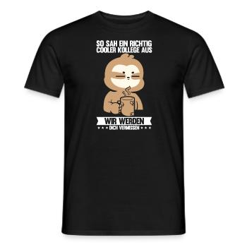 Abschied Kollegin Abschiedsparty Geschenk - Männer T-Shirt - Schwarz - Vorne - AI Model Male 178 light (178cm)