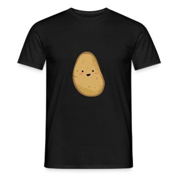 Cute Potato - T-shirt homme - noir - Devant - AI Model Male 178 light (178cm)