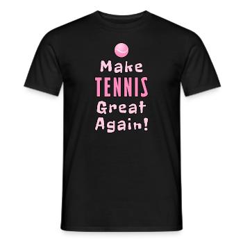 Rendez au tennis sa grandeur - T-shirt homme - noir - Devant - AI Model Male 178 light (178cm)