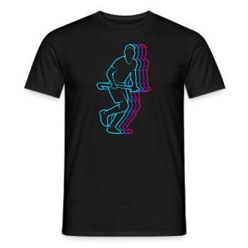 Feldhockey Vintage Hockey Jungen Hockeyspieler - Männer T-Shirt - Schwarz - Vorne - AI Model Male 178 light (178cm)