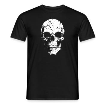 Totenkopf Crâne Schädel - T-shirt homme - noir - Devant - AI Model Male 178 light (178cm)