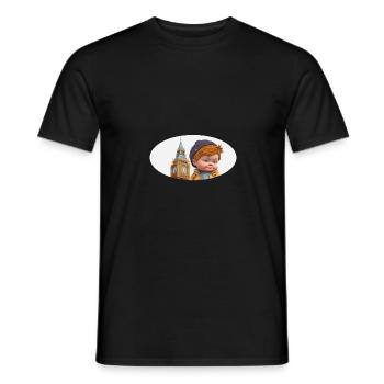BIG BEN - Junge - SOUVENIR LONDON - Geschenkidee - Männer T-Shirt - Schwarz - Vorne - AI Model Male 178 light (178cm)
