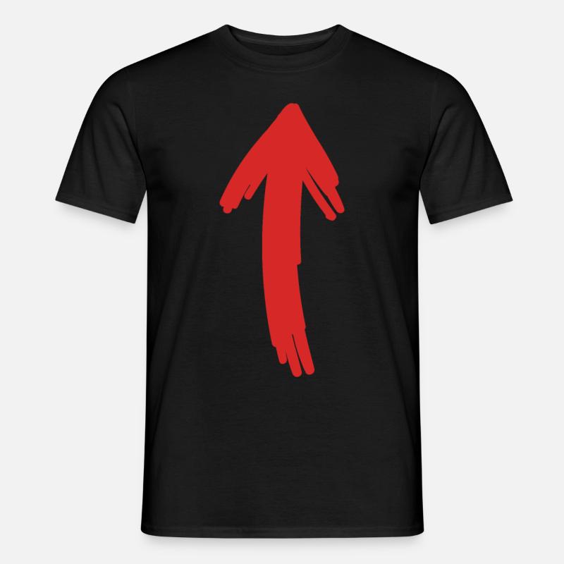 Pfeil - Männer T-Shirt - Schwarz