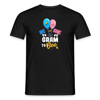 He or She Gram To Bee Best Grandma Ever - Männer T-Shirt - Schwarz - Vorne - AI Model Male 178 light (178cm)