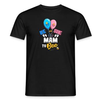 Il ou elle Mam To Bee Best Mom Ever Motherhood - T-shirt homme - noir - Devant - AI Model Male 178 light (178cm)