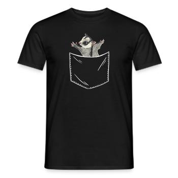 Short-headed glider Sugar Glider - Men's T-Shirt - black - Front - AI Model Male 178 light (178cm)