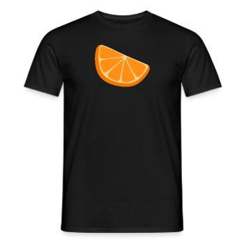 Orangenscheibe - Männer T-Shirt - Schwarz - Vorne - AI Model Male 178 light (178cm)