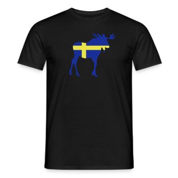 elk - Men's T-Shirt - black - Front - AI Model Male 178 light (178cm)